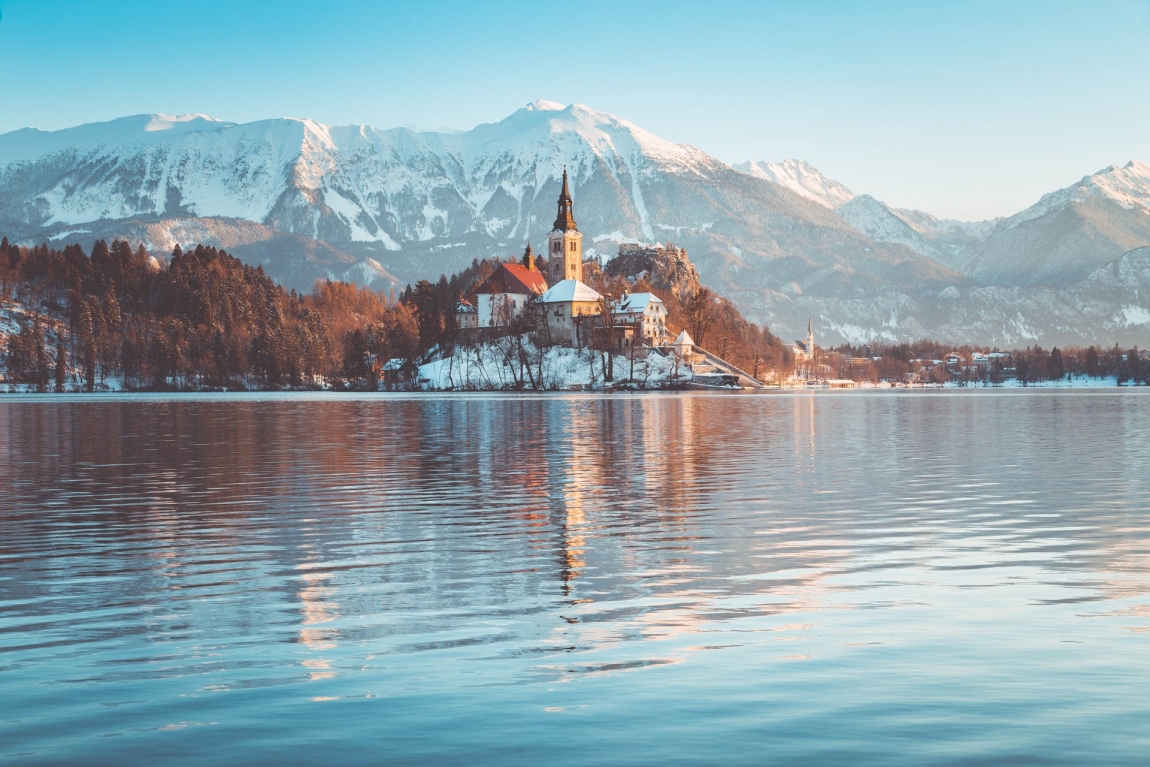 bled lake in winter croatia holidays