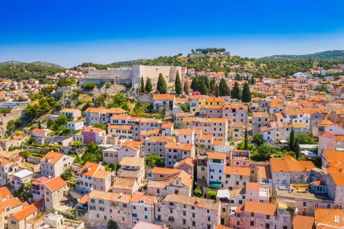 sibenik roofs croatia holidays