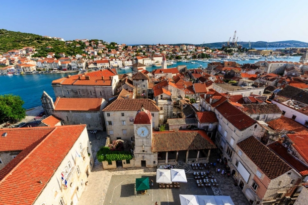 trogir roofs croatia holidays