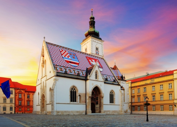 zagreb st marks church croatia holidays