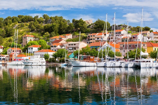 skradin harbor croatia holidays