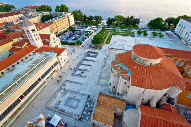 zadar from sky croatia holidays