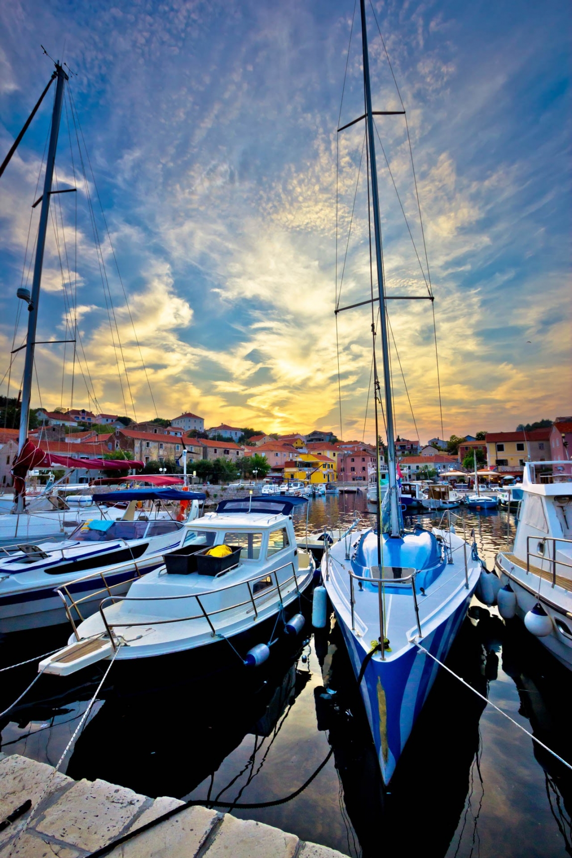 sali sky from harbor croatia holidays