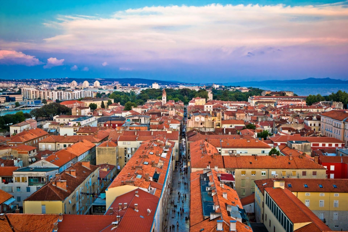 zadar main street croatia holidays