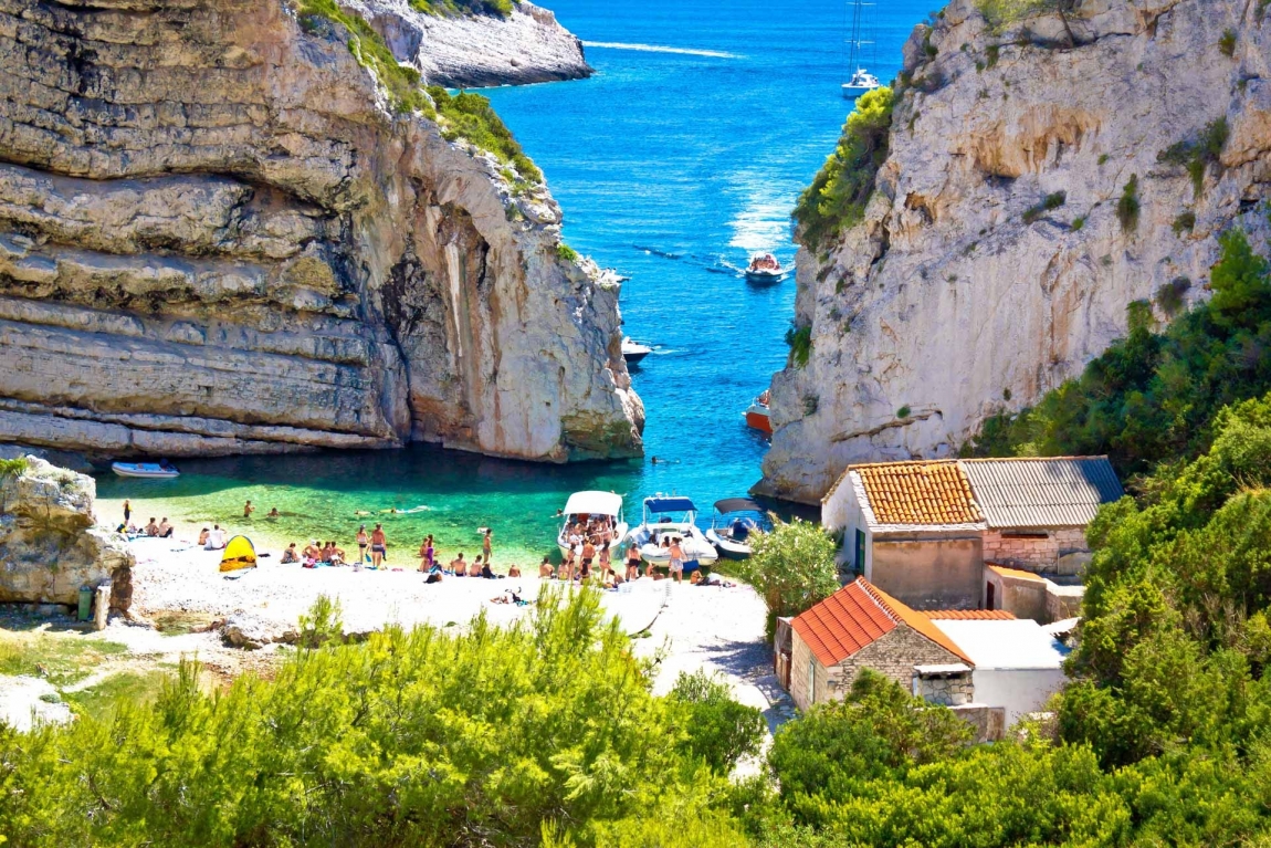 vis beach croatia holidays