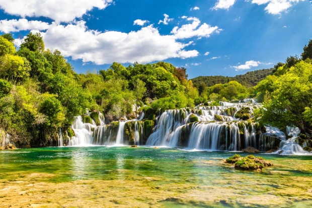 krka main waterfall croatia holidays