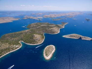 kornati from sky croatia holidays