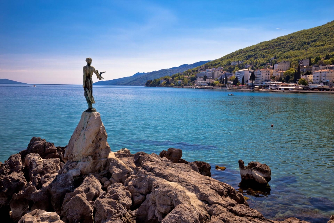 opatija statue croatia holidays