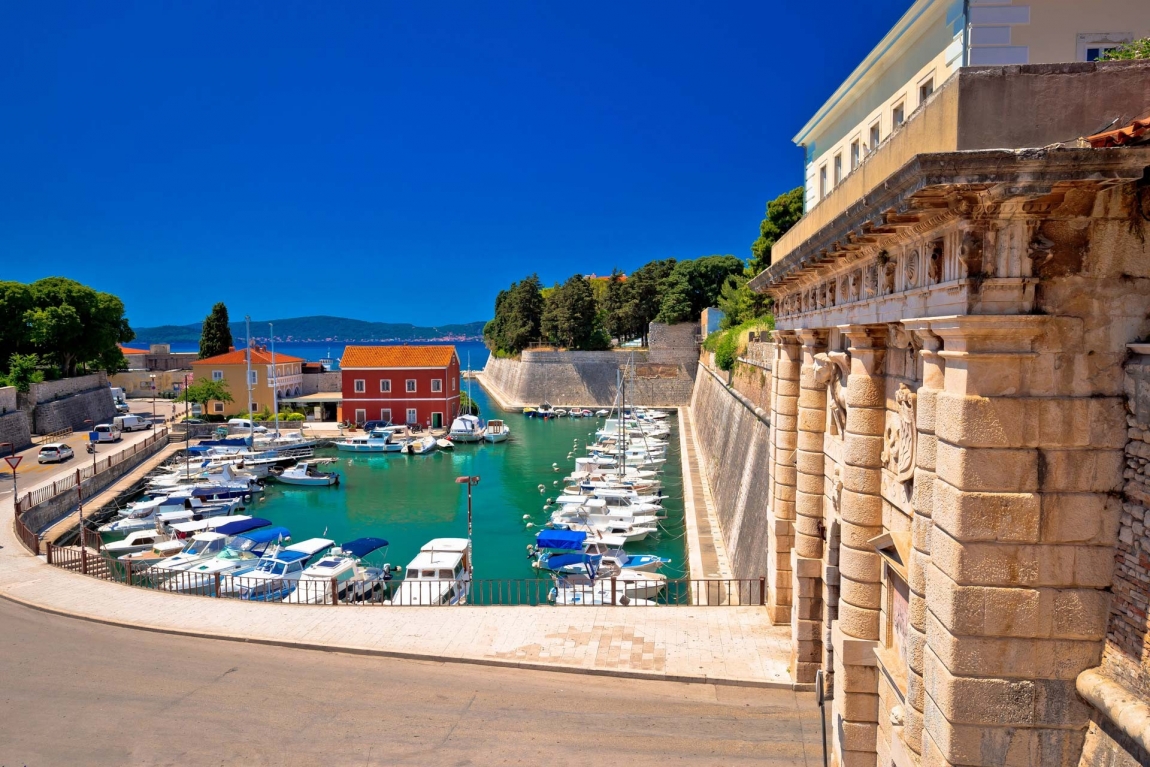 zadar harbor croatia holidays