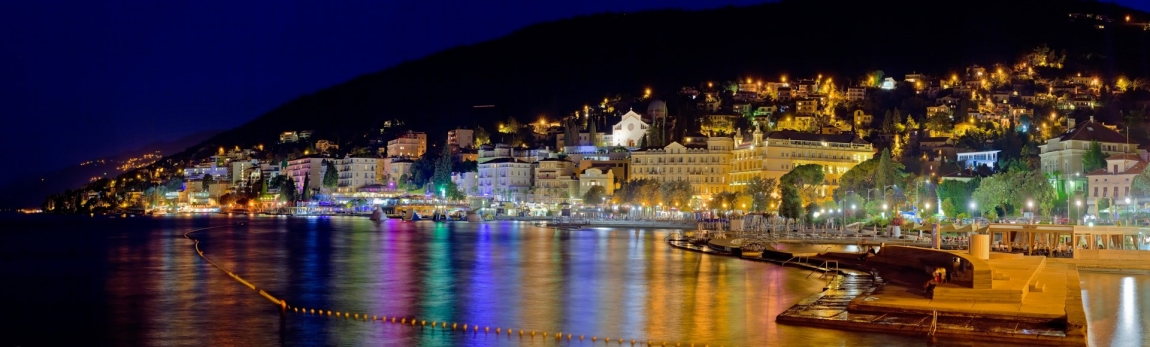 opatija night croatia holidays