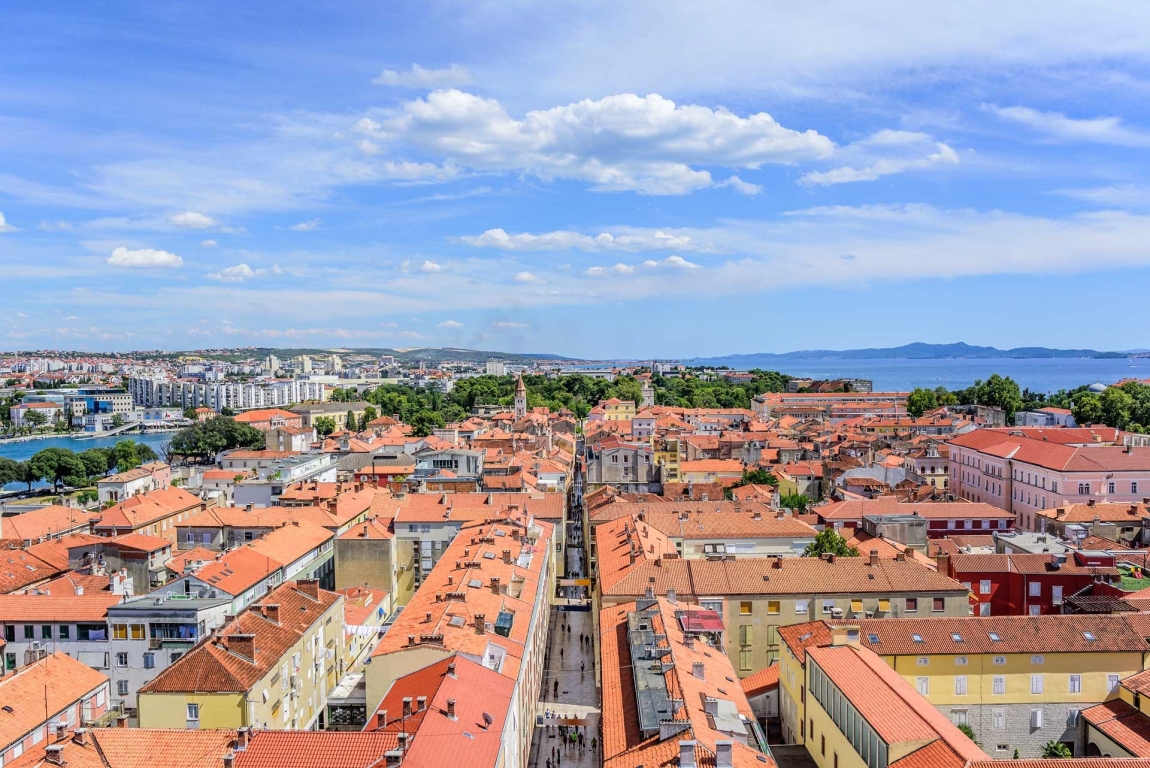 zadar red roofs croatia holidays