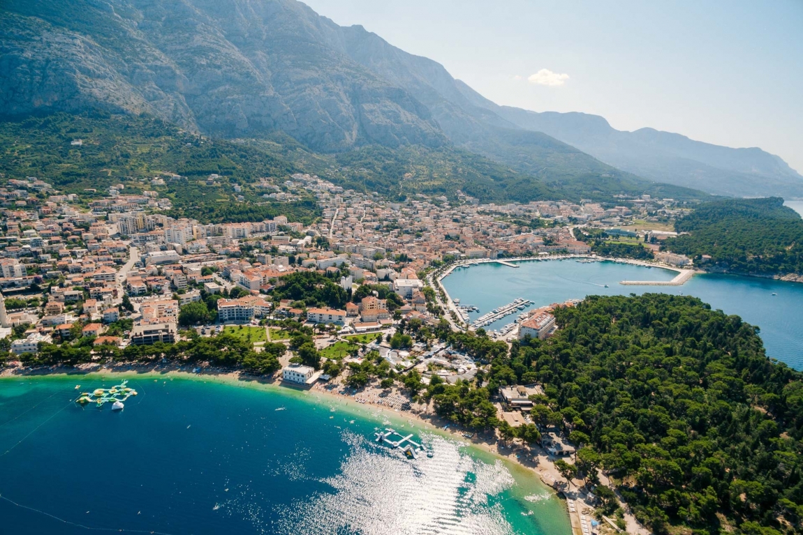 makarska from sky croatia holidays