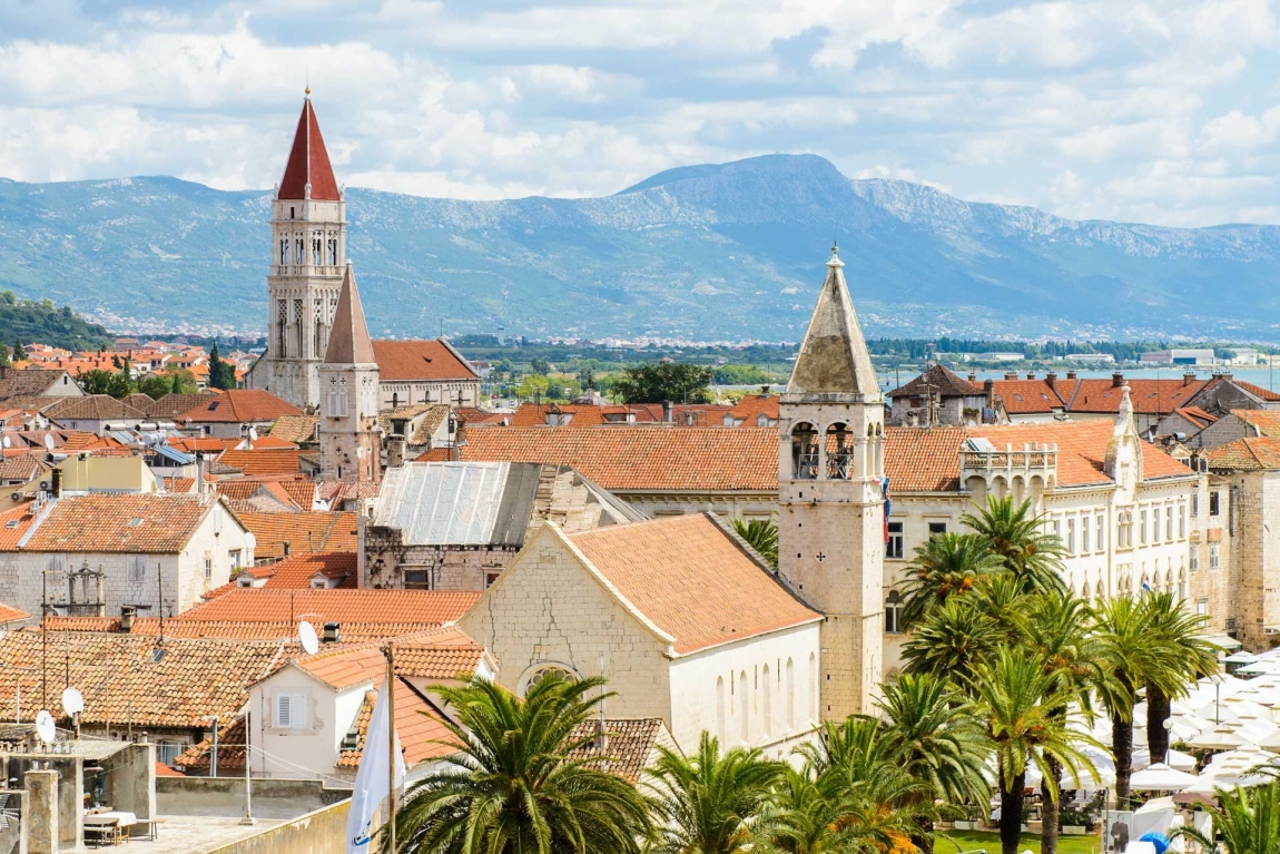 trogir steeples croatia holidays