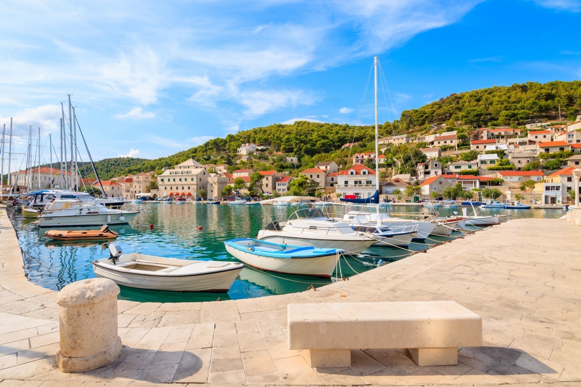 pucisca harbor croatia holidays