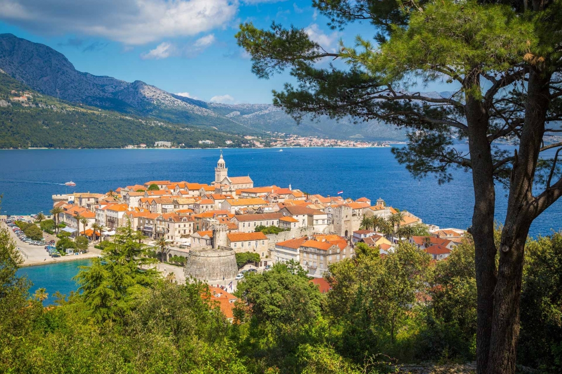 korcula view croatia holidays