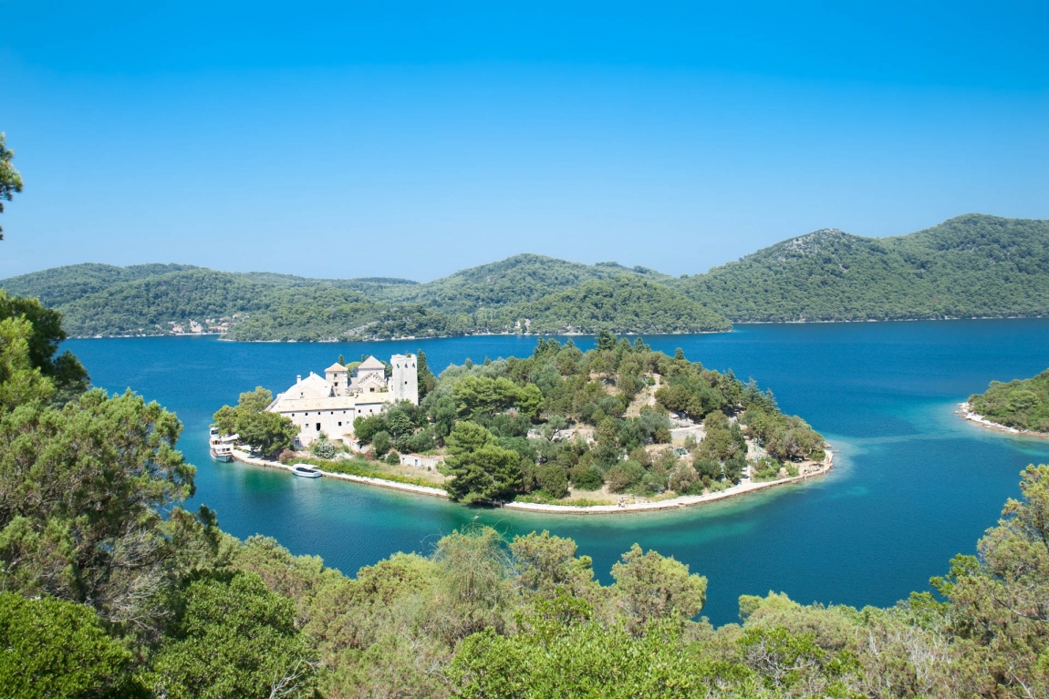 mljet st mary island and church croatia holidays